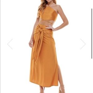 Golden Goddess two piece Maxi skirt
